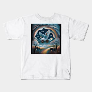 Naïve Art Birds 07 Kids T-Shirt